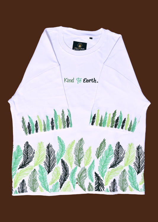 LEAFLINE BREEZE – Embroidered Oversized Tee