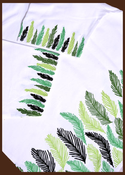 LEAFLINE BREEZE – Embroidered Oversized Tee