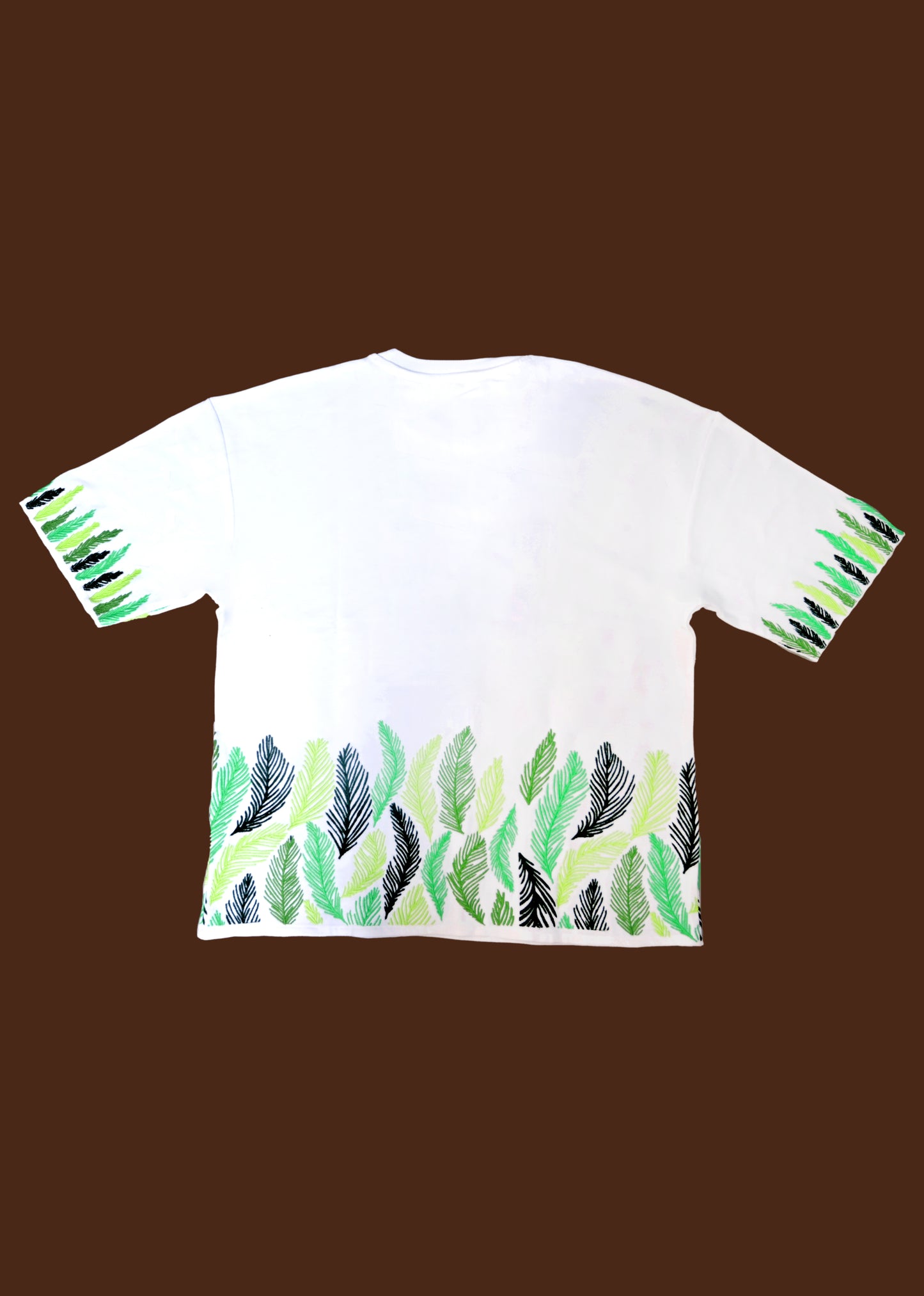 LEAFLINE BREEZE – Embroidered Oversized Tee